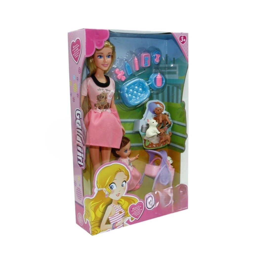 Kutulu Anne Kız Pet Shopta 29 cm Set