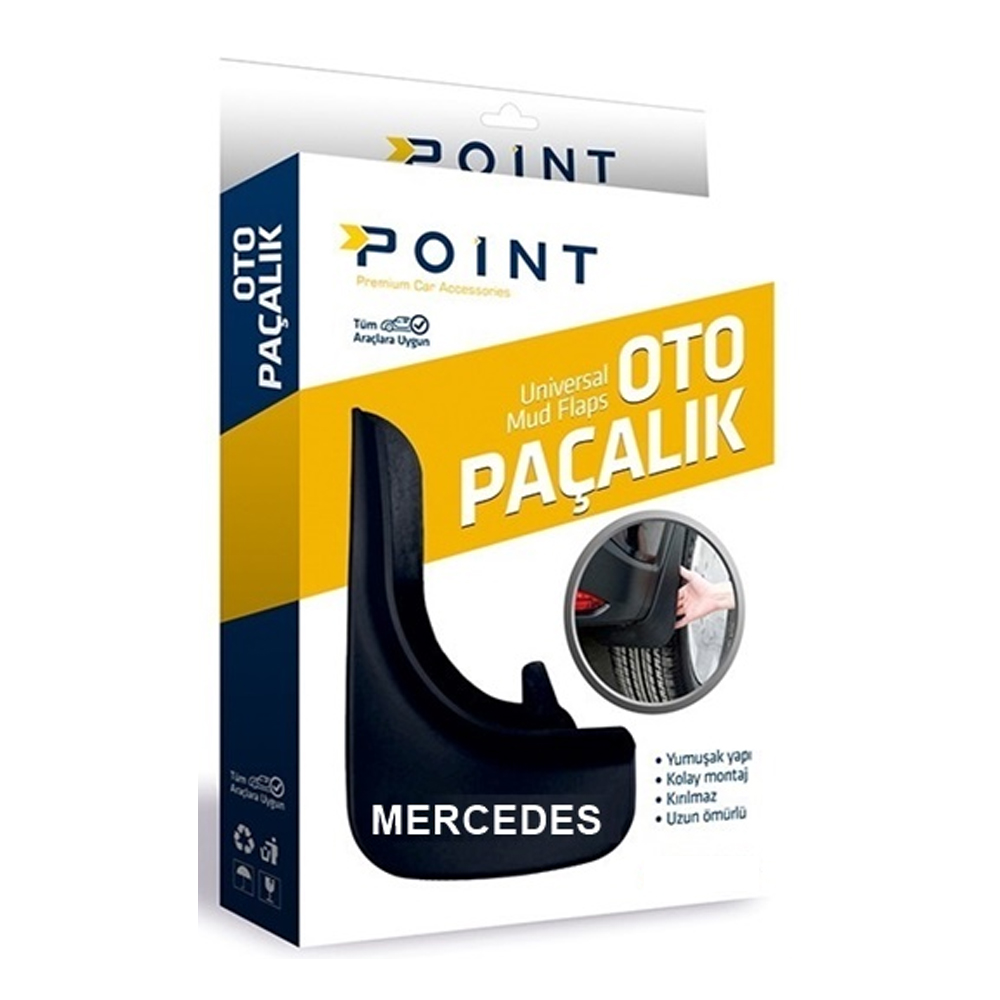 Mercedes Paçalık Tozluk Çamurluk Siyah 2'li