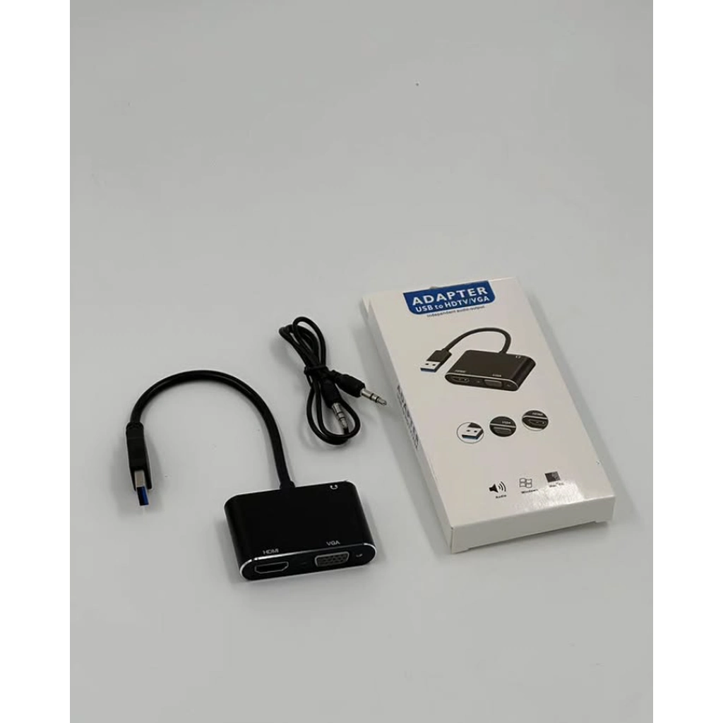 Kompakt USB HDMI VGA Aux Çevirici 3'lü Set