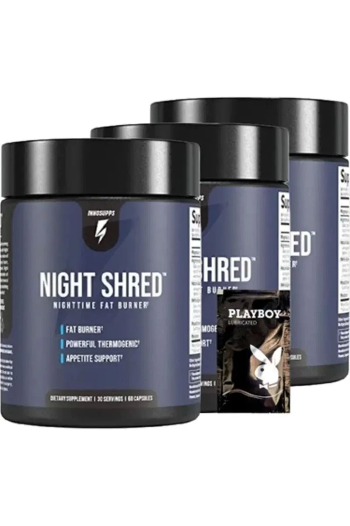 Night Shread Time Fat Burner Fitlik Ürünü 60 Lı X 3 ADET + 1 Jel Hediye