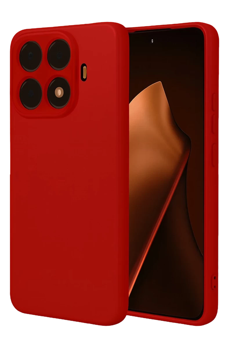 Xiaomi Mi 15T Pro Uyumlu Nano içi Kadife Silikon - Kırmızı
