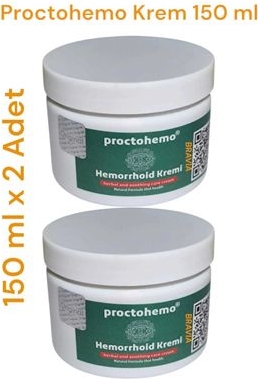 Proctohemo Krem 150 ml - Hemorrhoid Cream x 2 Adet