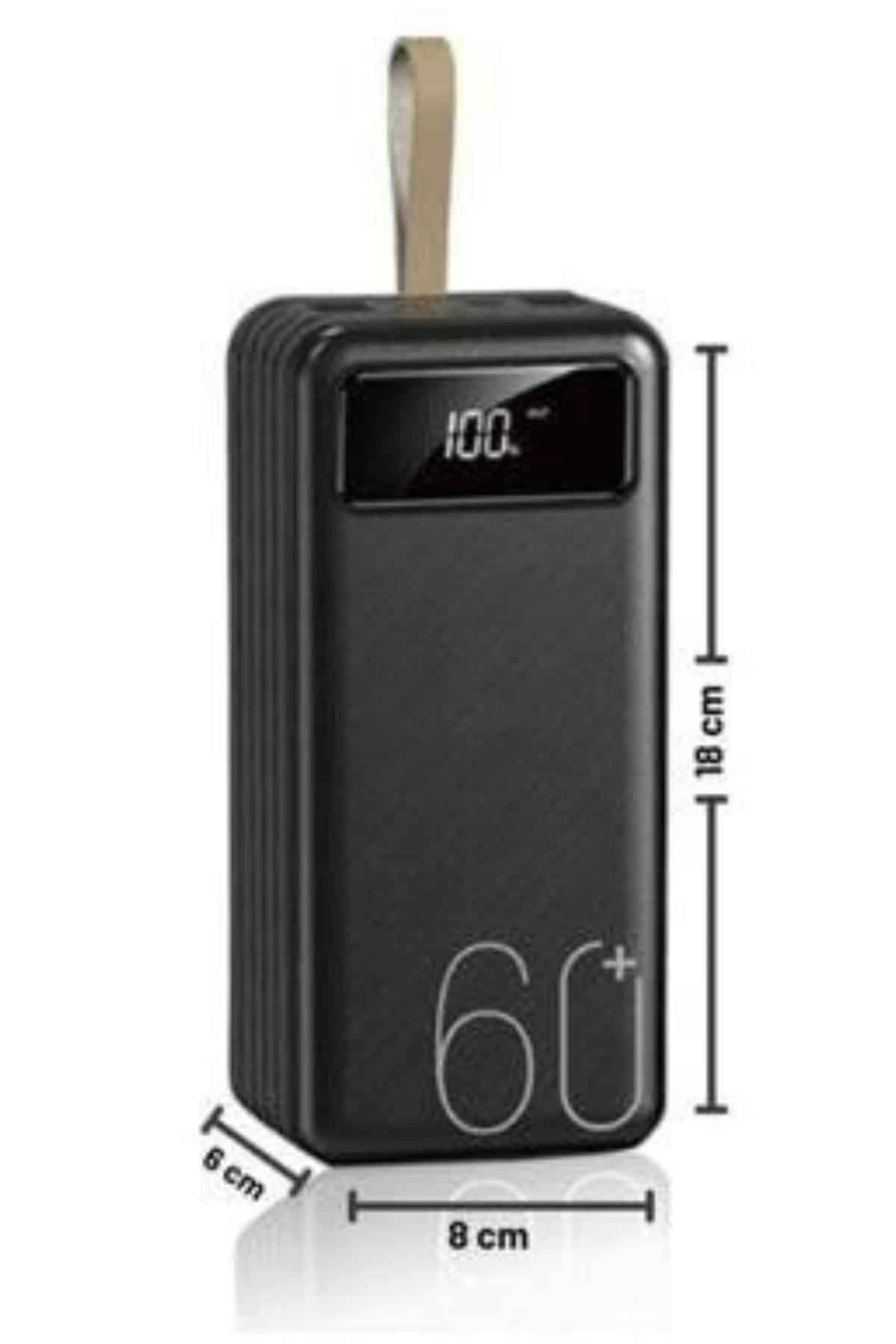 Yüksek Kapasiteli Powerbank 60000 Mah Hızlı Şarj Özellikli