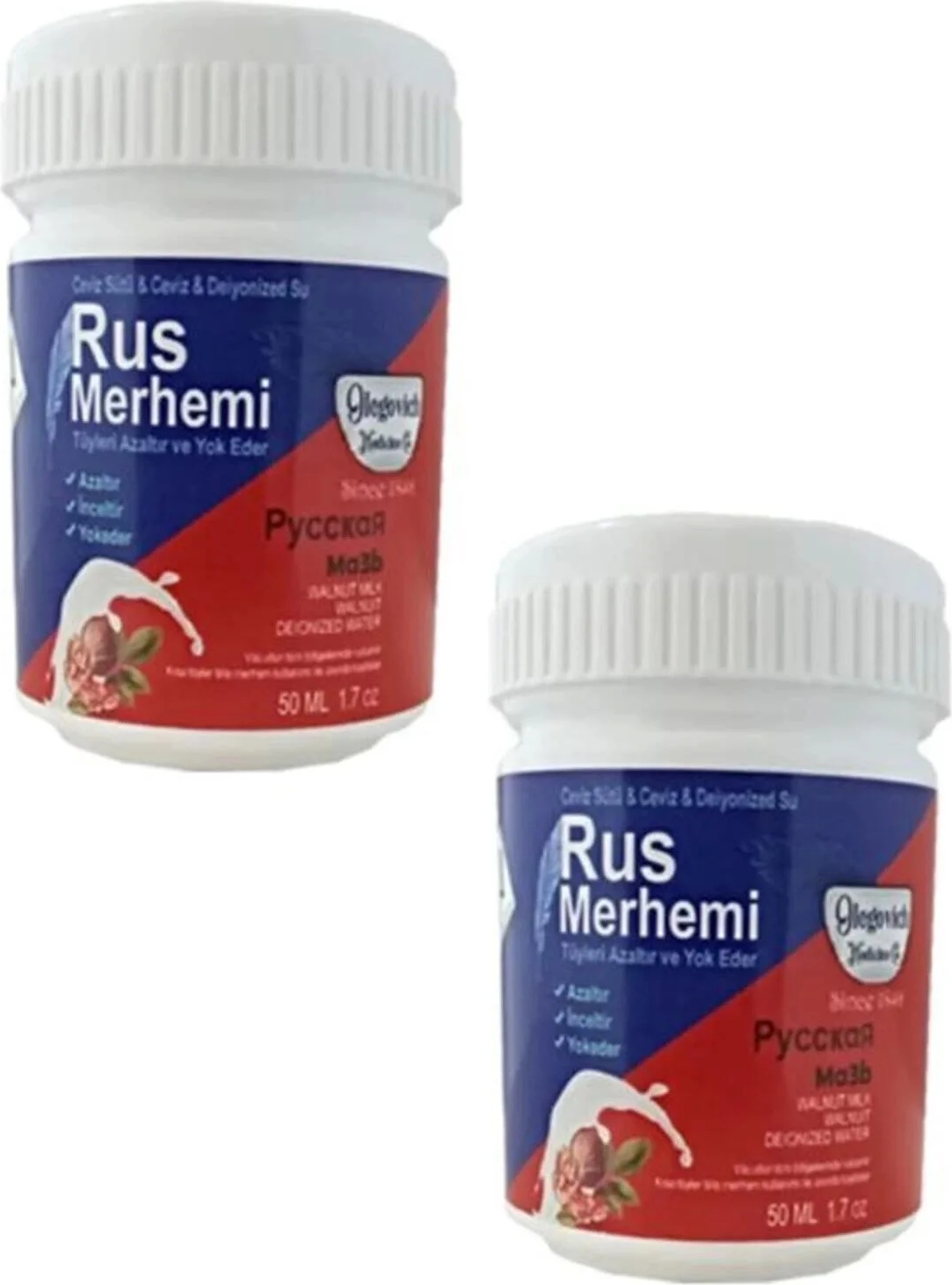 Rus Merhemi Tüy Azaltıcı ve Yok Edici Kremi 50 ml x 2 Adet