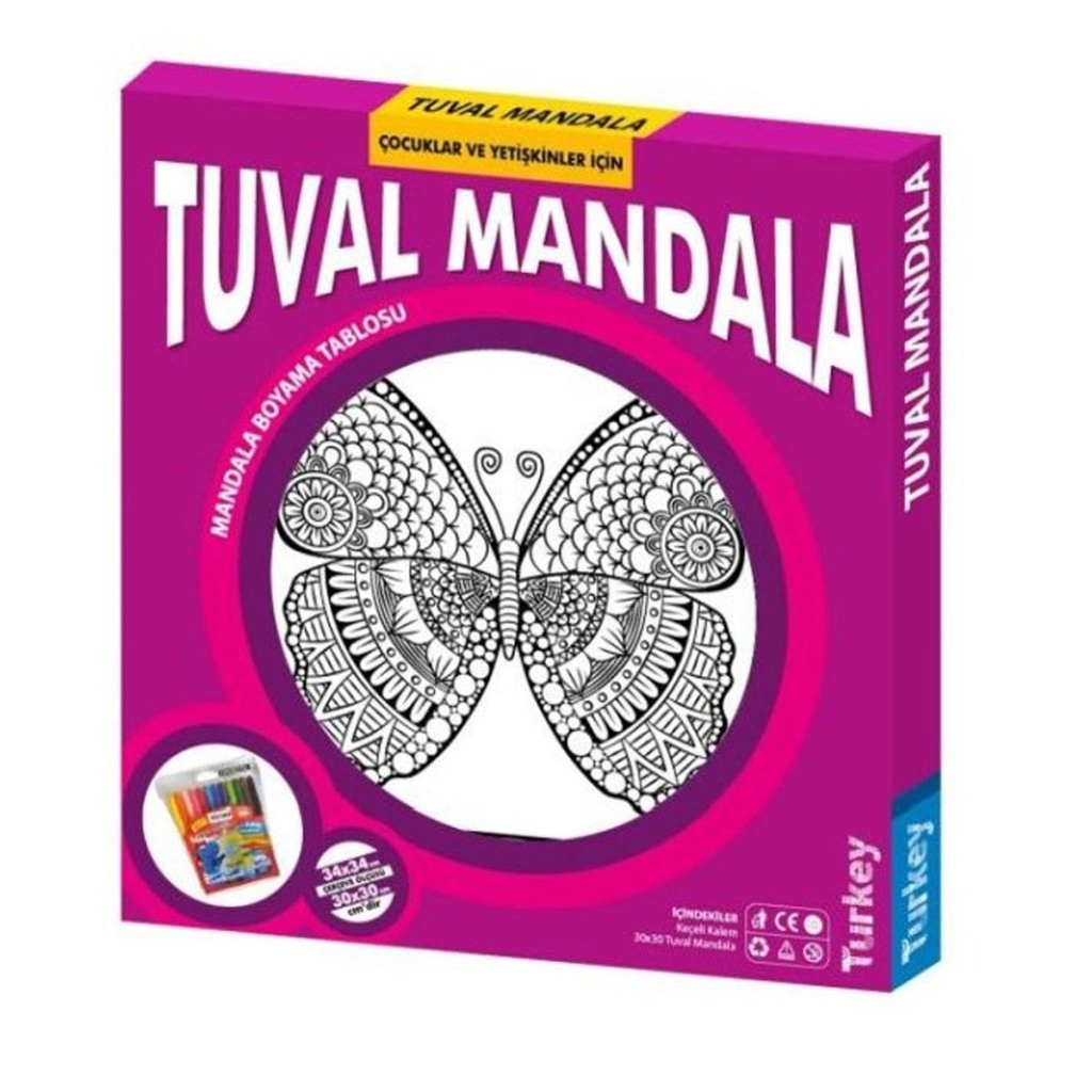 Mandala Desenli Tuval 1 Adet Sanat Malzemesi