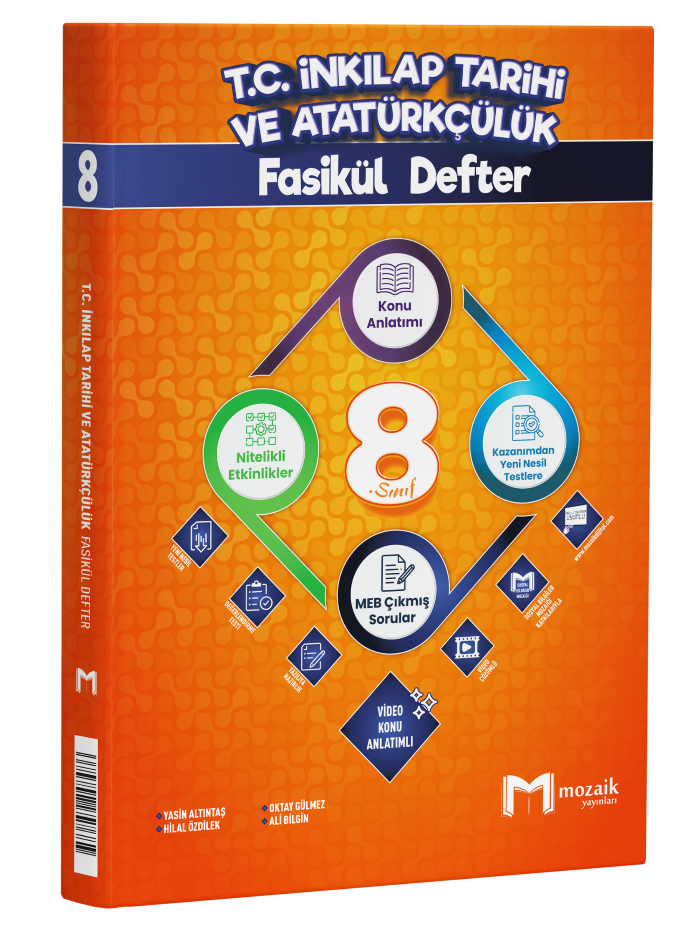 MOZAİK 8.SINIF FASİKÜL DEFTER İNKILAP TRH - 26-27