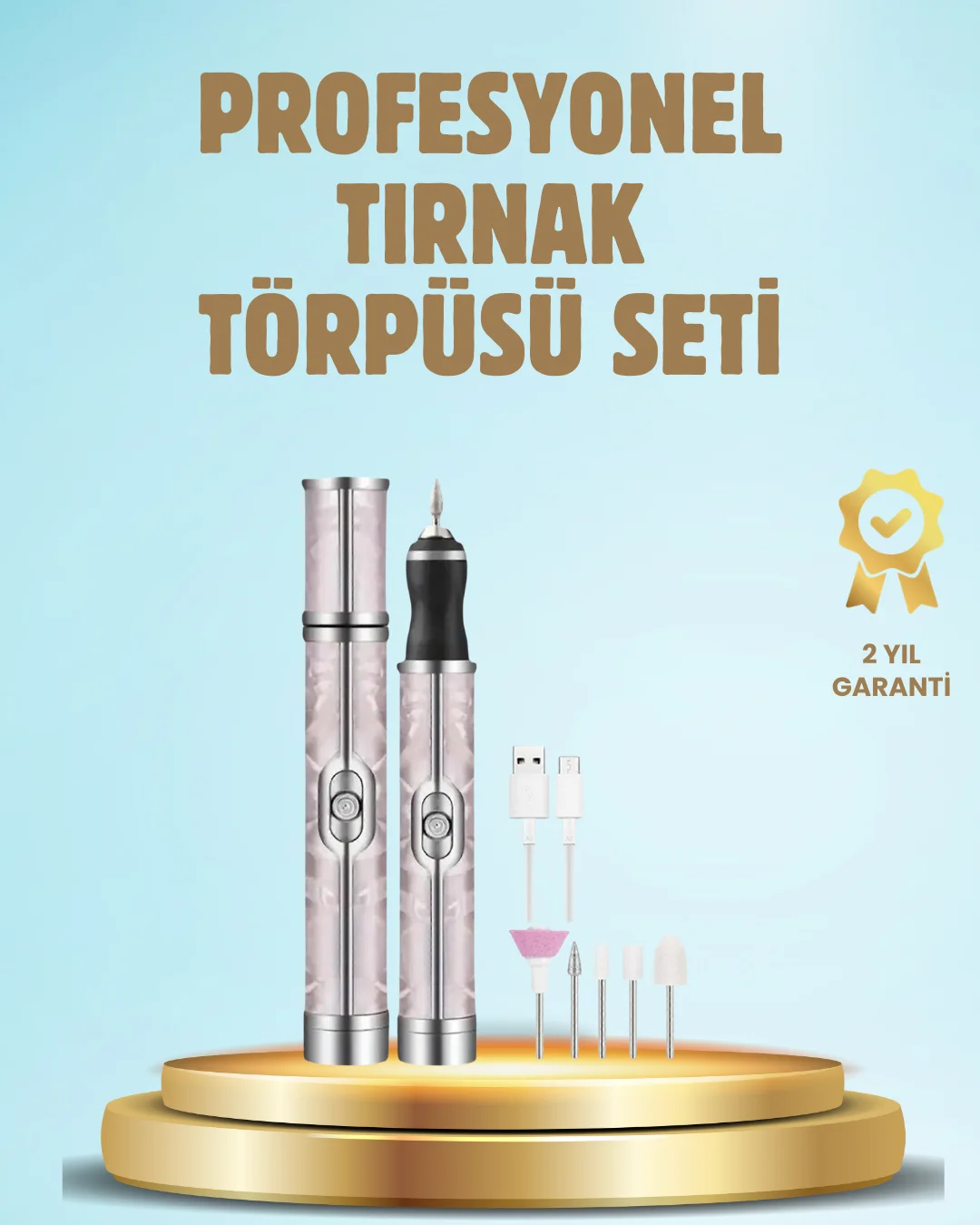 Elektrikli Tırnak Törpüsü Ayarlanabilir Hızlı Manikür Pedikür Cihazı