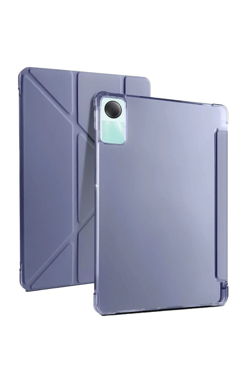 Xiaomi Redmi Pad SE 4G Uyumlu Kılıf Kalemlikli Mars Tablet Kılıfı - Lavender