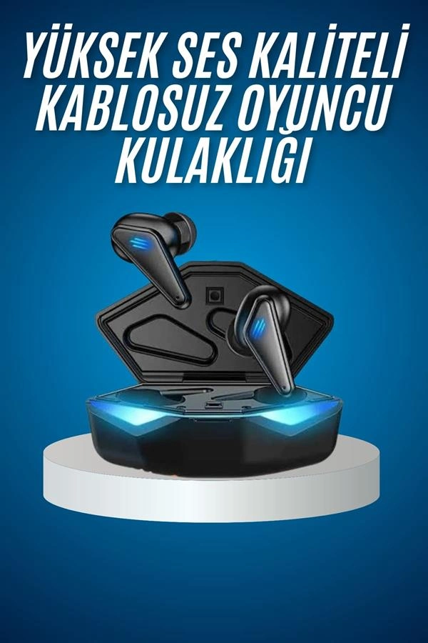 RGB Işıklı Bluetooth Kulaklık Düşük Gecikme Oyunlar İçin