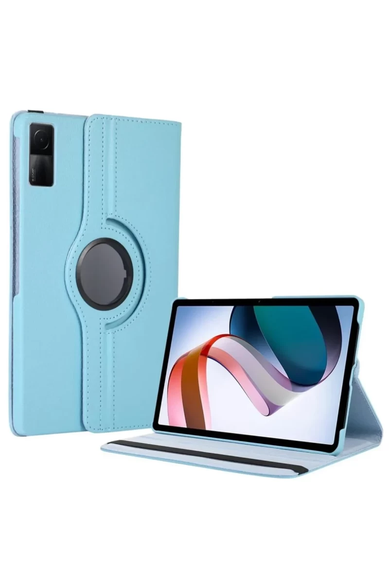 Xiaomi Redmi Pad SE 4G Uyumlu Kılıf 360 Tablet Deri Kılıf - Turkuaz