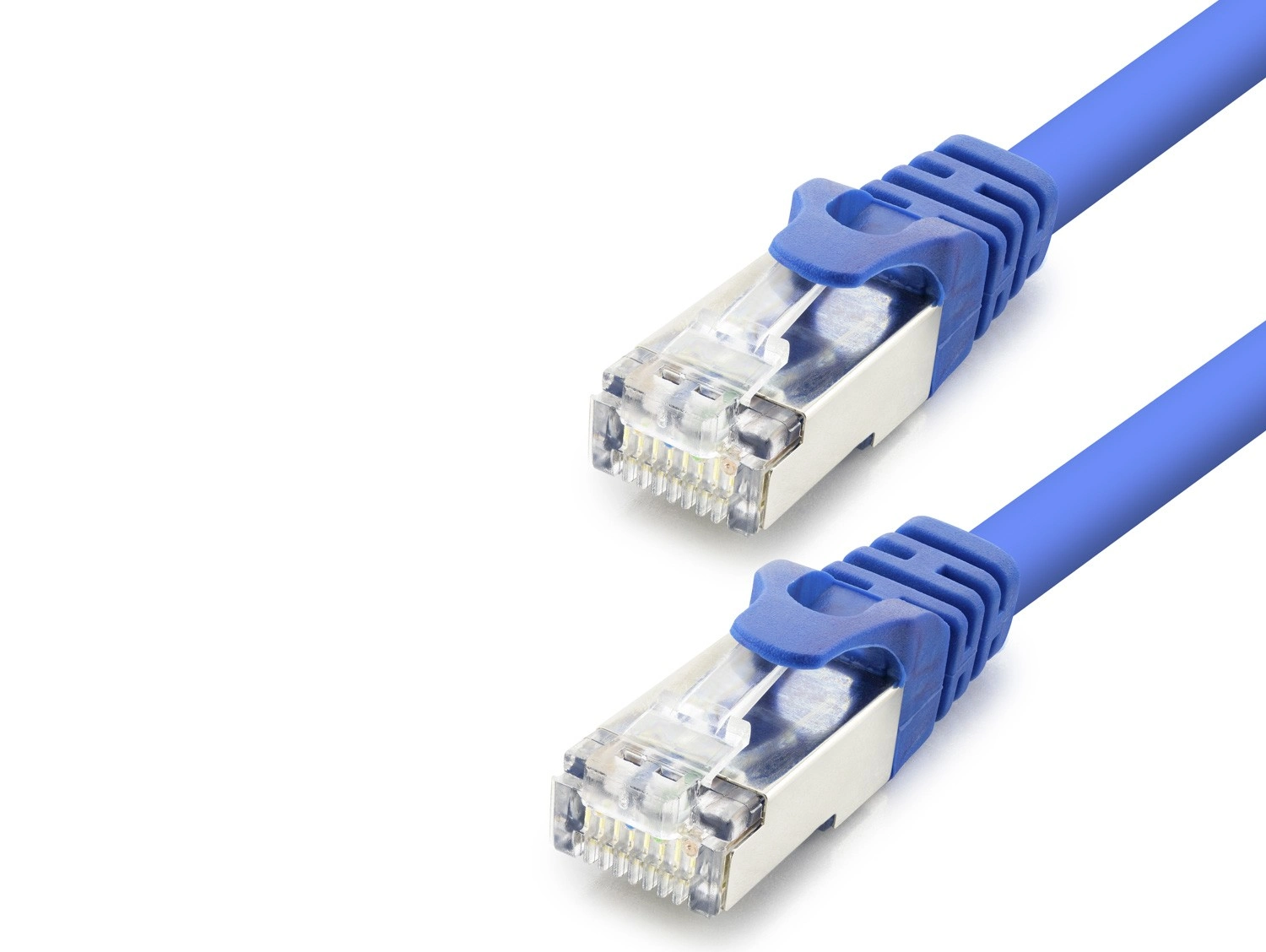 Yüksek Performanslı Cat7 Ethernet Patch Kablosu 1 Metre Mavi