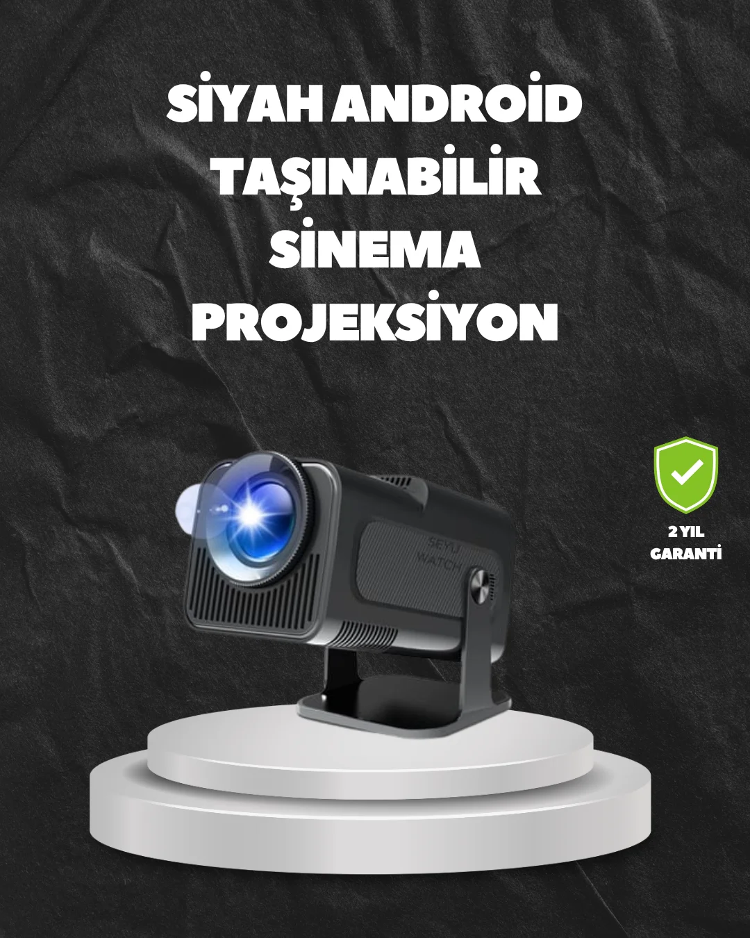 WiFi6 ve Bluetooth 5.0 Teknolojili Kablosuz Bağlantı Özellikli Projektör