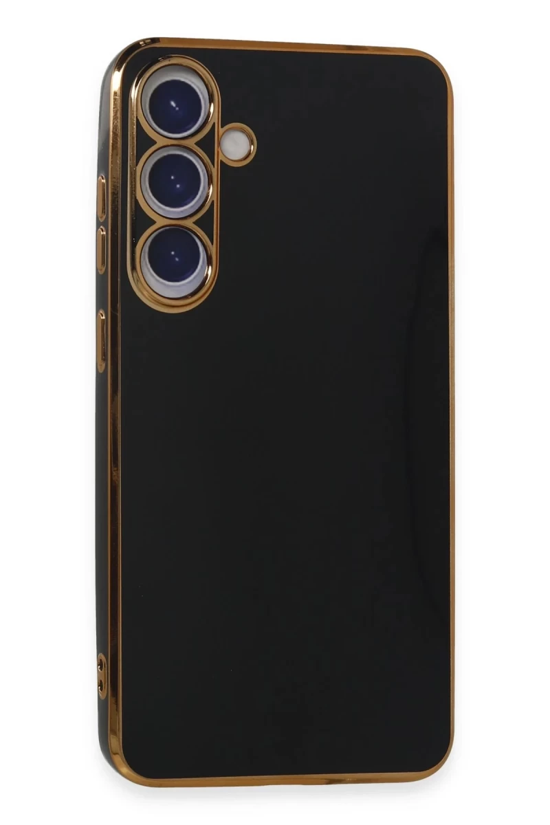 Samsung Galaxy S24 Uyumlu Kılıf Volet Silikon - Siyah
