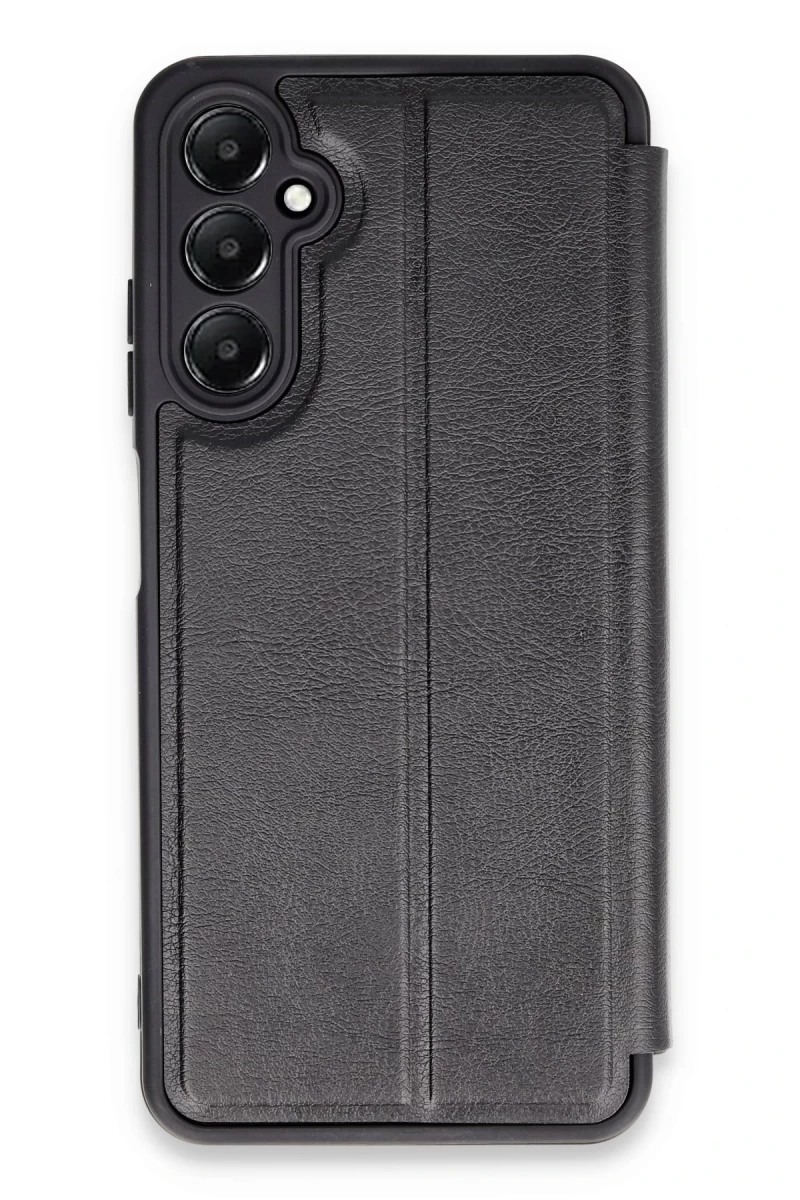 Samsung Galaxy A25 5G Uyumlu Kılıf Flip Cover - Siyah