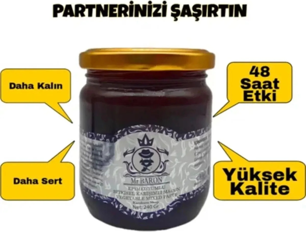 Mr Baron Erkeklere Çok Özel Doğal Macun 240 gr x 3 Adet