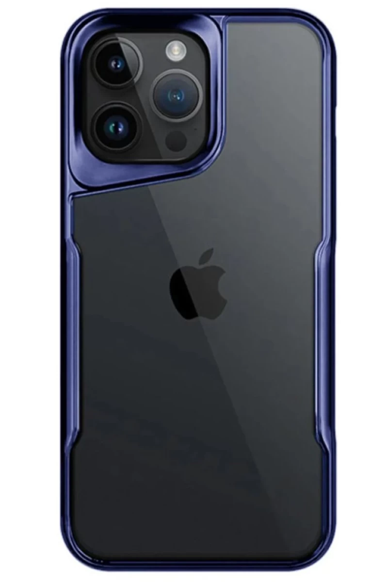 Apple iPhone 15 Pro Max Uyumlu Kılıf Boyi Silikon Kapak - Lacivert