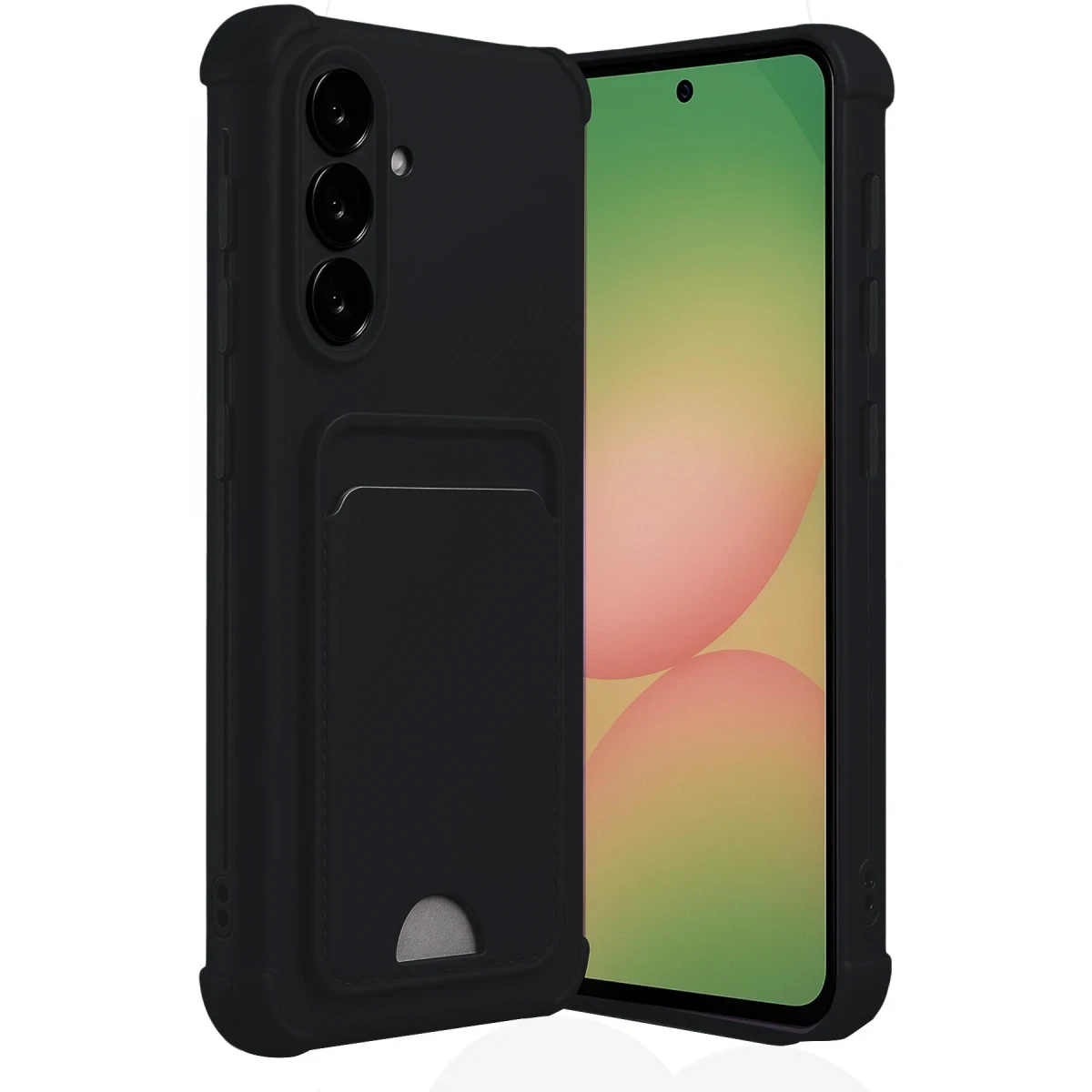 Samsung Galaxy A17 5G Kelvin Kartvizitli Silikon - Siyah