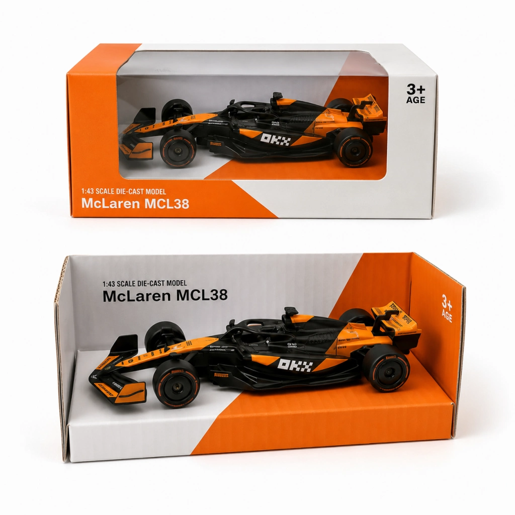 Lisanslı Metal F1 Çek Bırak Araba 1:43 Ölçü 1 Adet