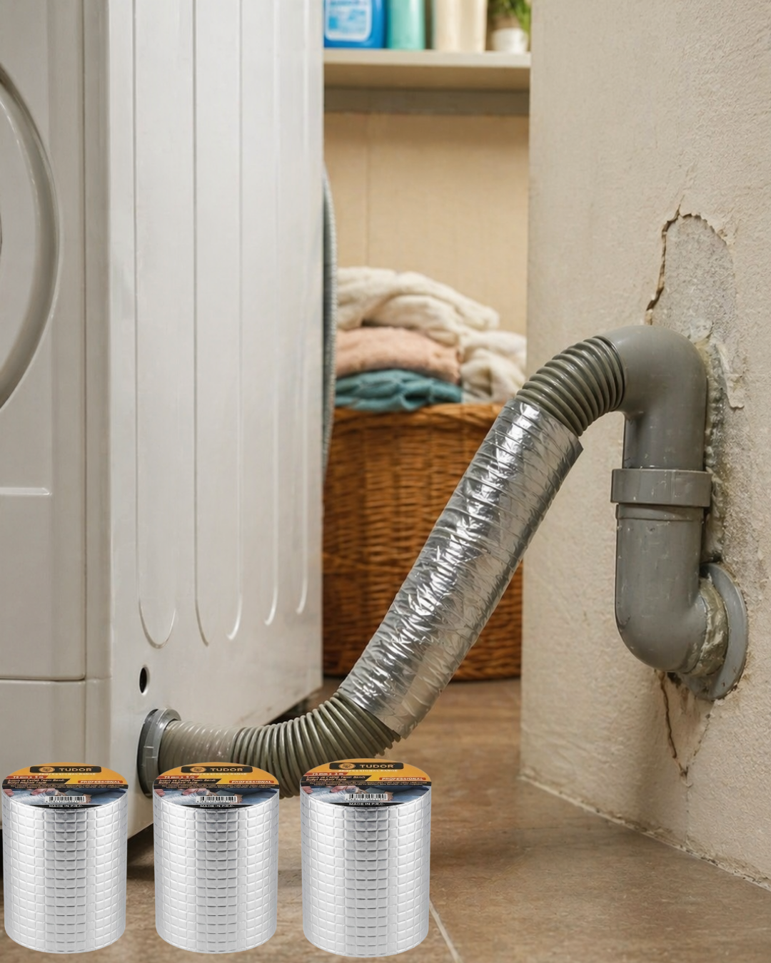 3 Lü Set Güçlü Yapışkanlı Su Yalıtım Bandı 72 MM 2 Metre