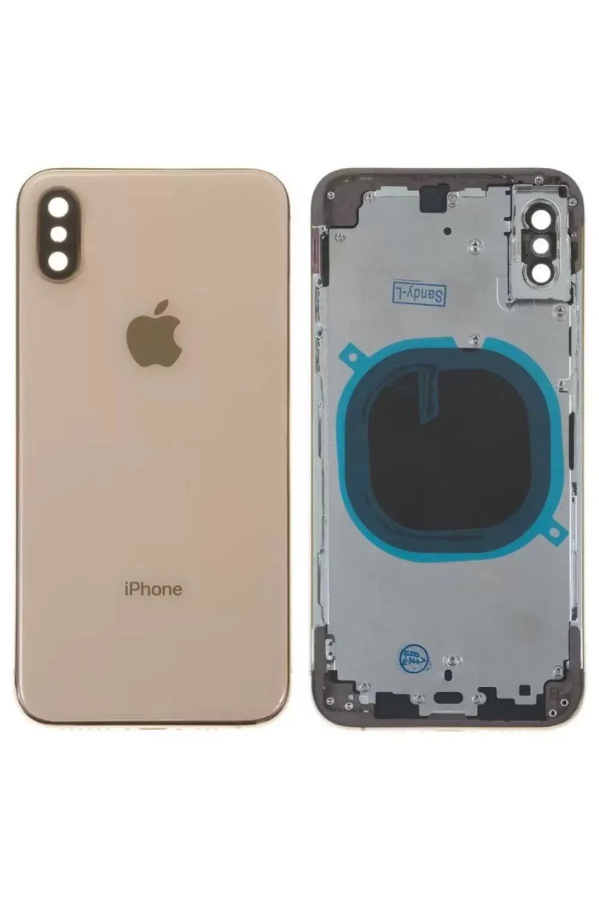 Iphone Xs Uyumlu A Kalite Boş Kasa Gold