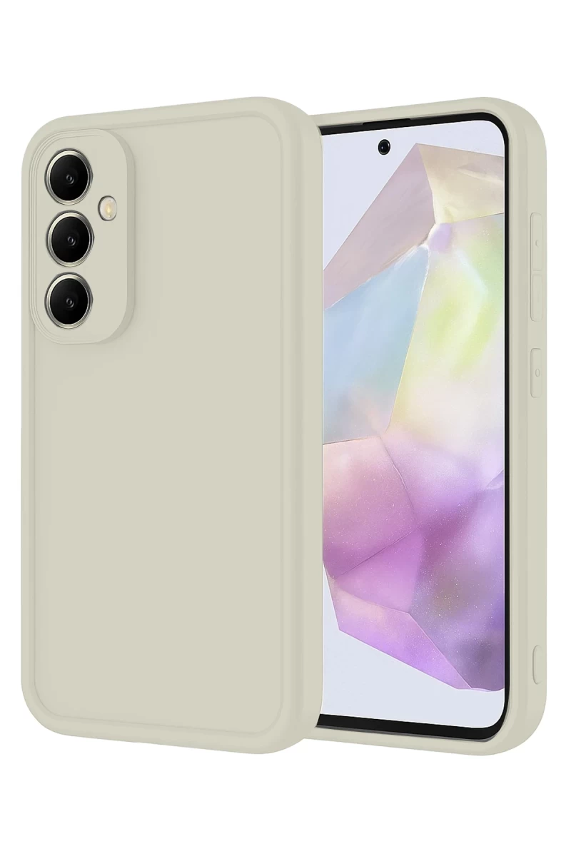 Samsung Galaxy A56 Uyumlu Kılıf Viera Silikon - Krem