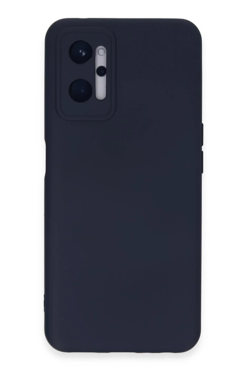 Realme 9i 4G Uyumlu Kılıf Nano içi Kadife Silikon - Lacivert
