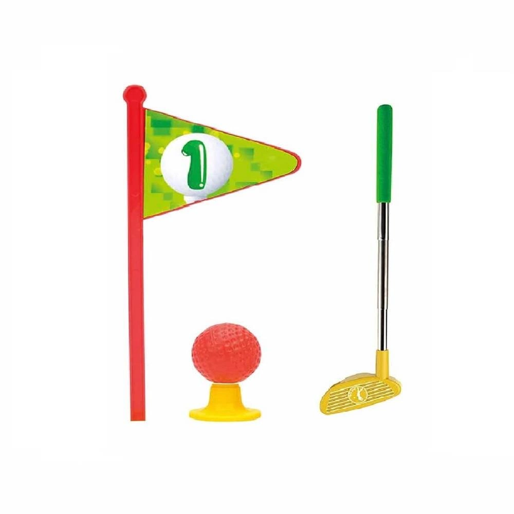 Eğlenceli Mini Golf Oyun Seti 1 Adet Sarı Top ile