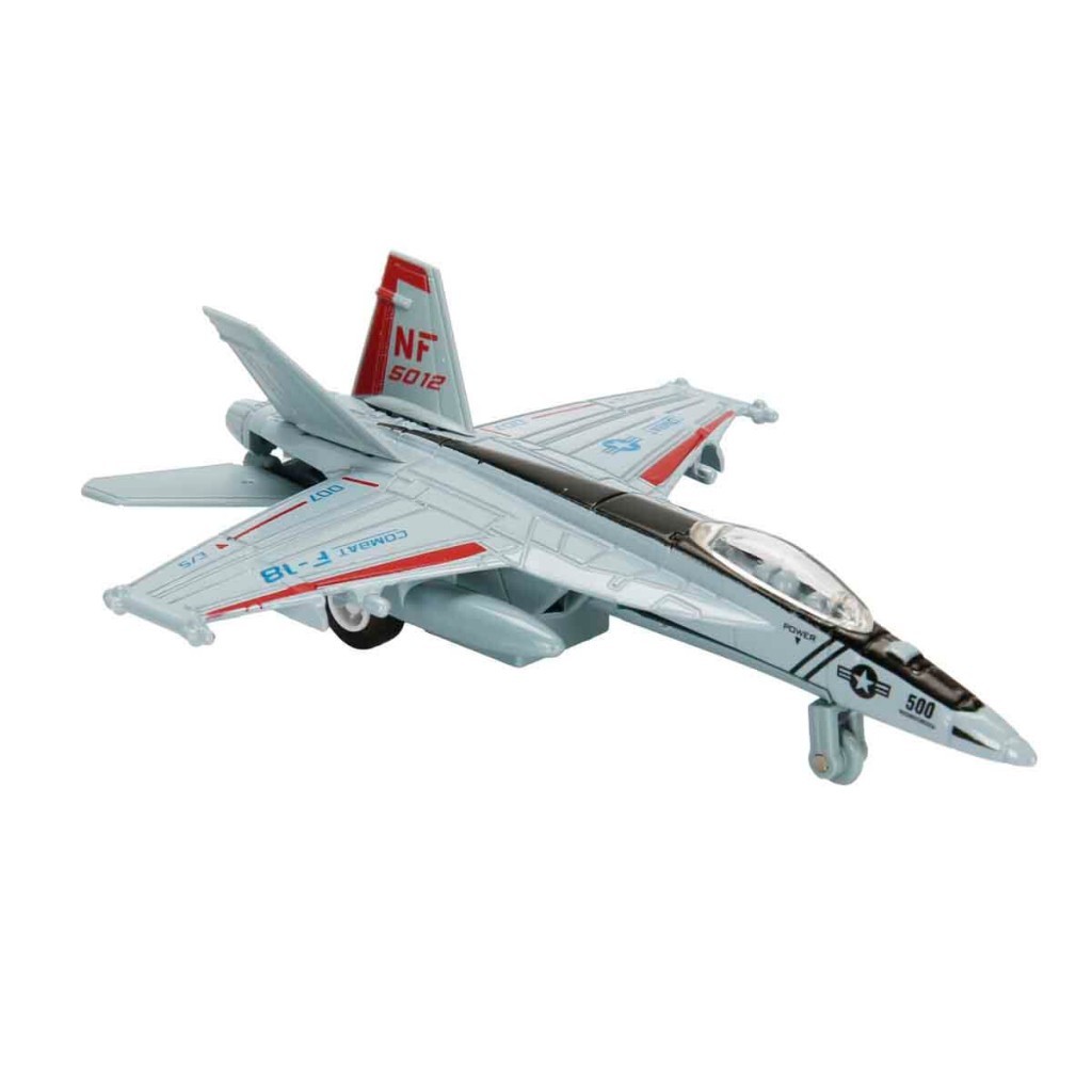 Çek Bırak Metal Uçak 12 cm - Kırmızı