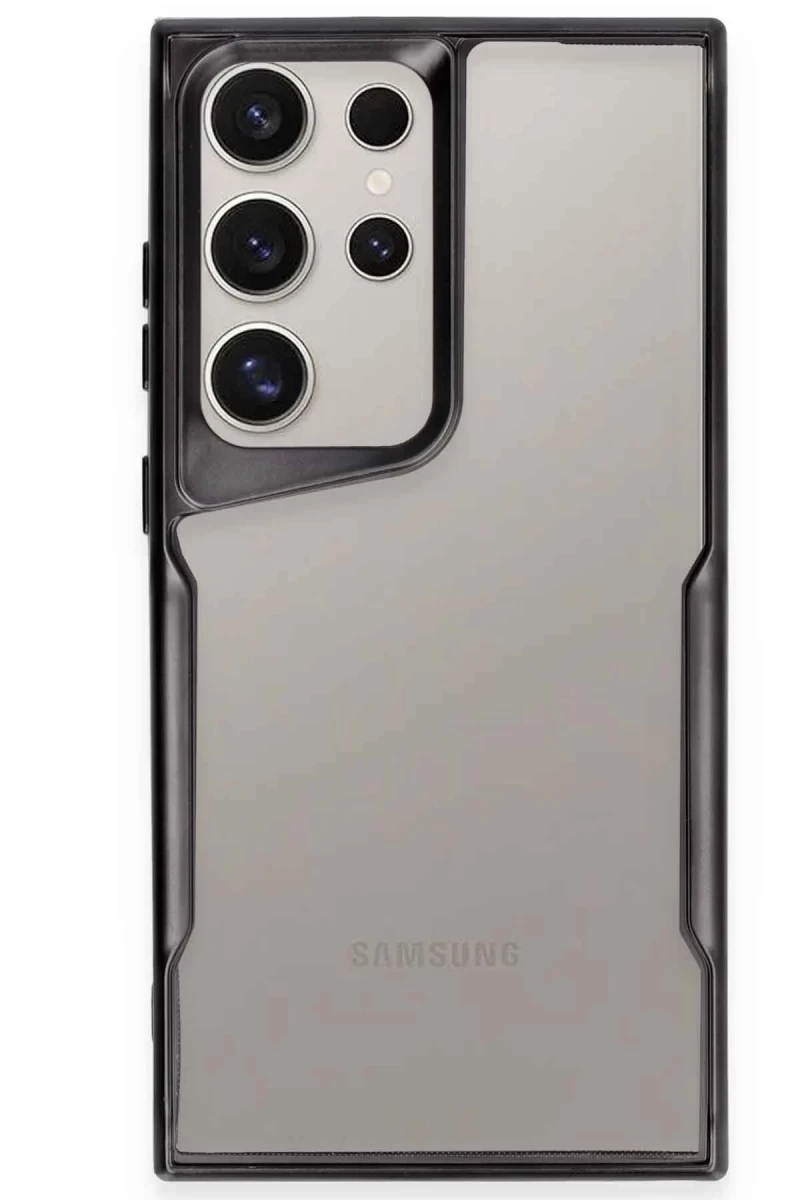 Samsung Galaxy S25 Ultra Uyumlu Kılıf Boyi Silikon Kapak - Siyah