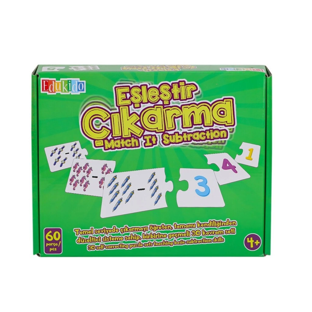 Eşleştir Çıkarma Oyun Seti 1 Adet Eğitici Aktivite
