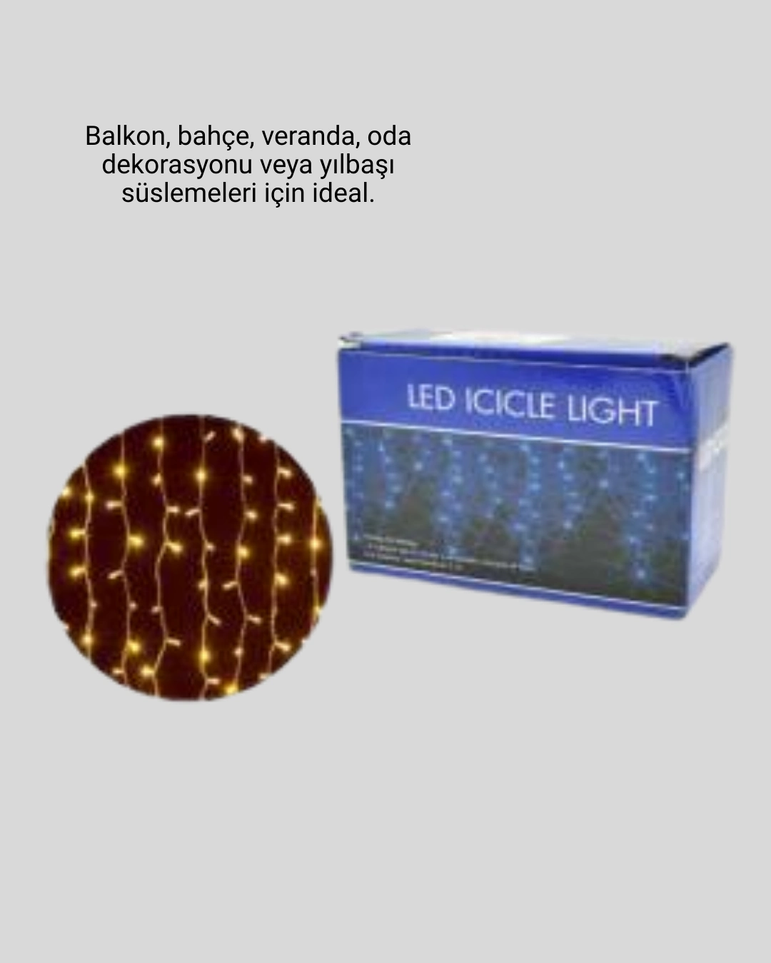 Şık 4 Metre Şelale LED Perde Işık Sıcak Ambiyans