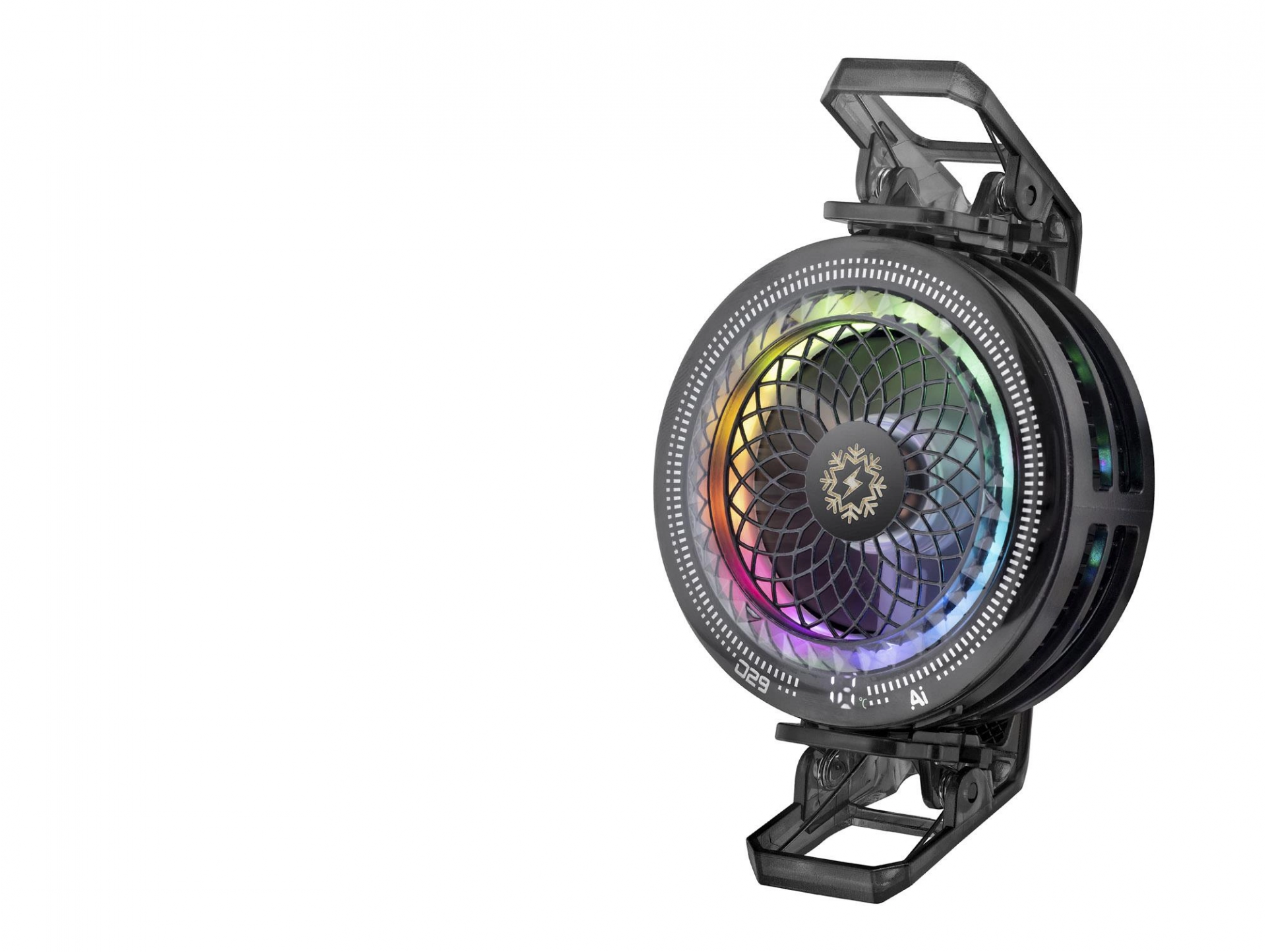 RGB Klipsli Telefon Soğutucu Fan Siyah TH29