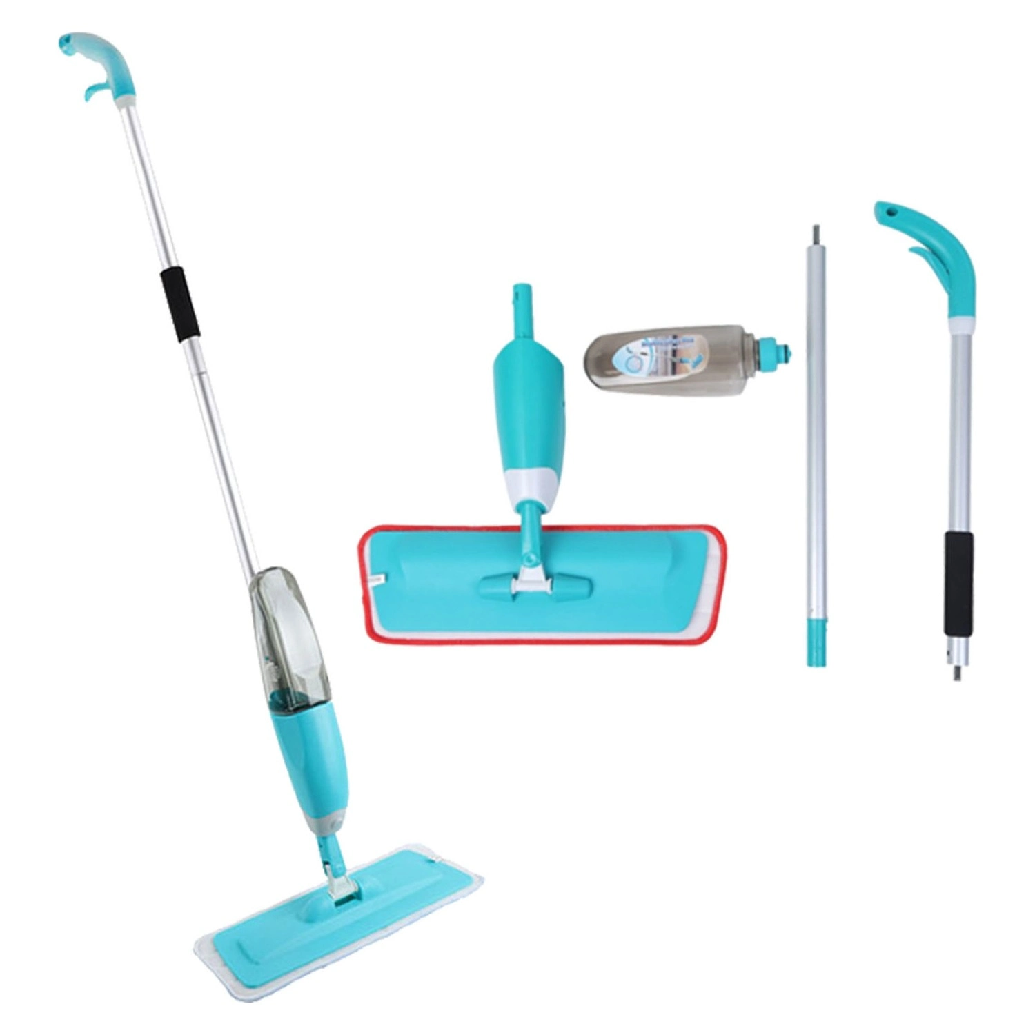 Mikro Fiber Sprey Mop Temizlik Seti 1 Yedek Bez