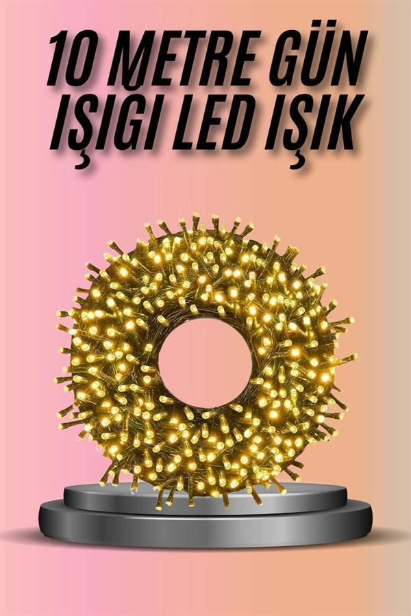 Gün Işığı Şerit Led 10 Metre Dekoratif Ampül Seti