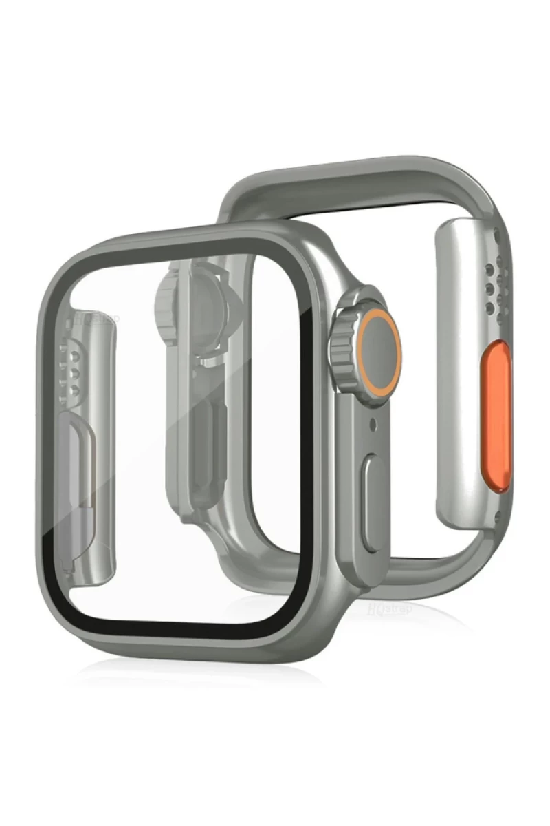 Apple Watch 44mm Uyumlu Watch 49mm Kasa Dönüştürücü ve Ekran Koruyucu - Yıldız Işığı