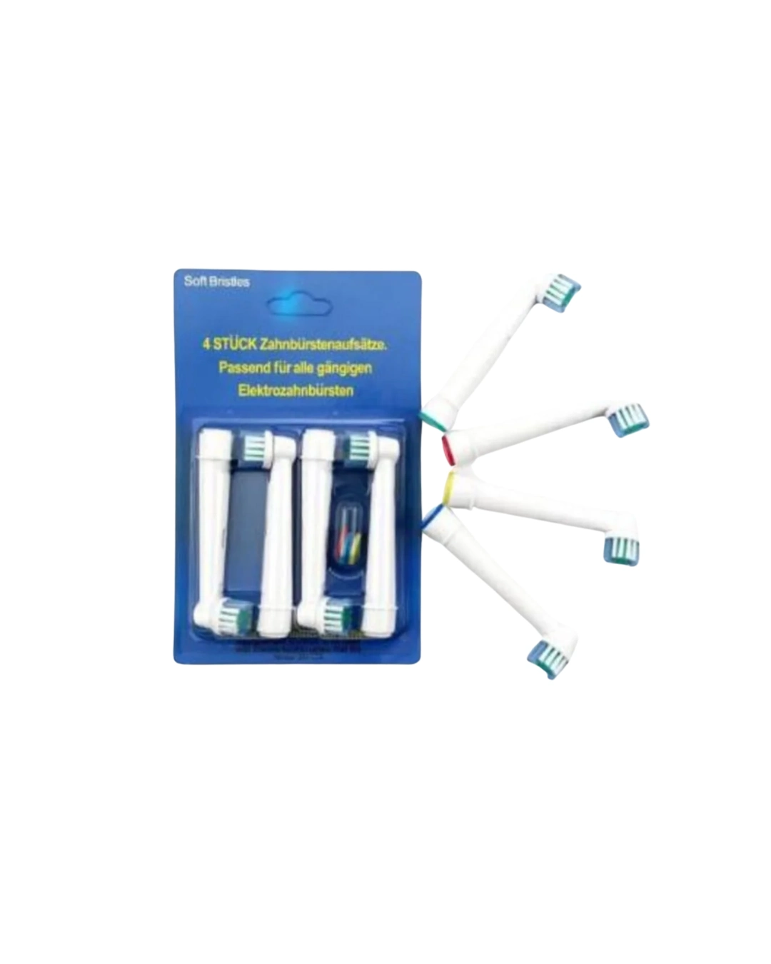 Yumuşak Kıllı Diş Fırçası Yedek Başlıkları 4'lü Paket