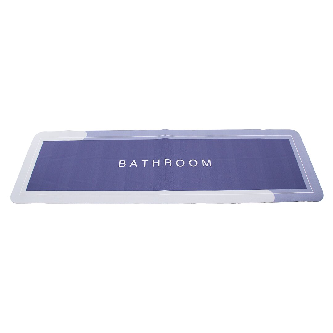Dikdörtgen Düz Renkli Su Emici - Sihirli Banyo Paspası Elastik 116 X 37.5CM