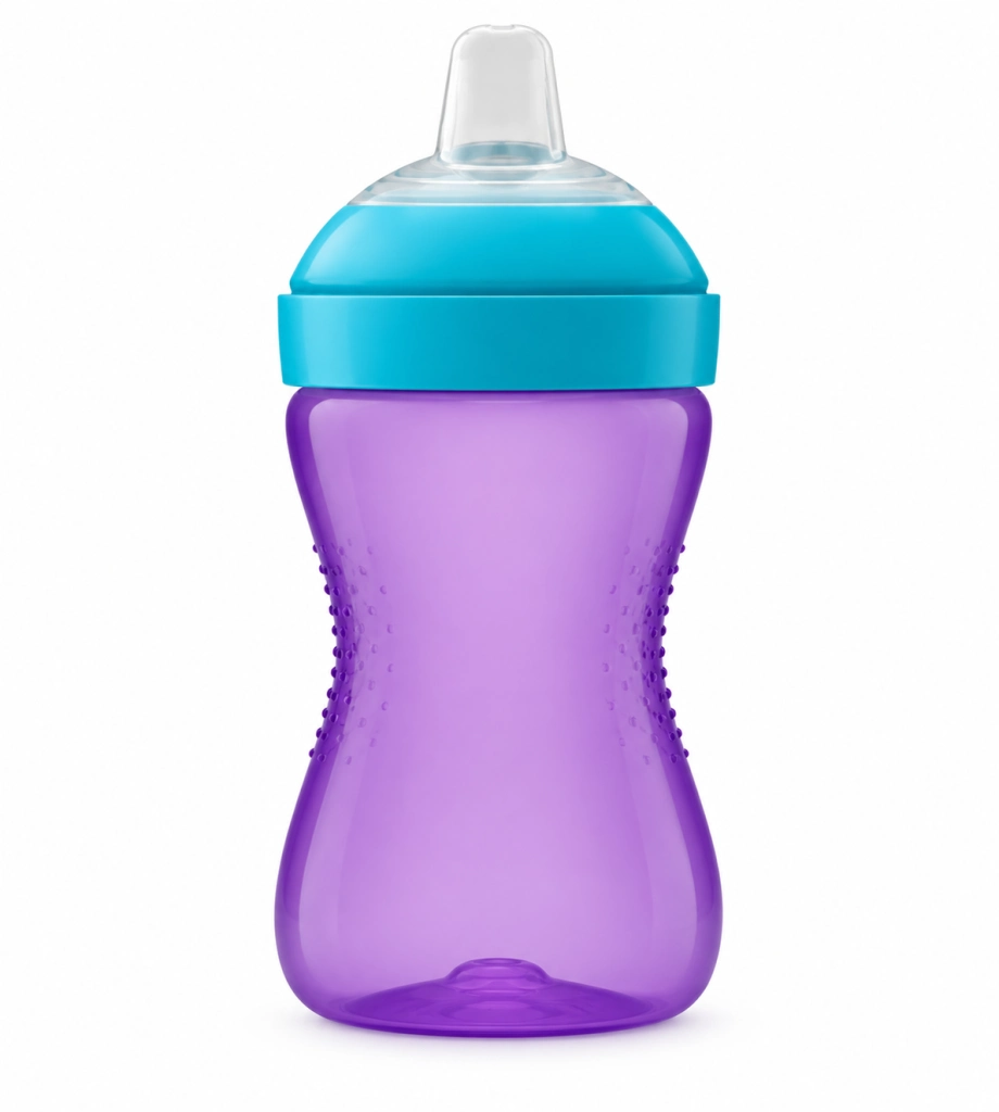 Mor Renkli Yumuşak Uçlu Bardak 300 ml Seti