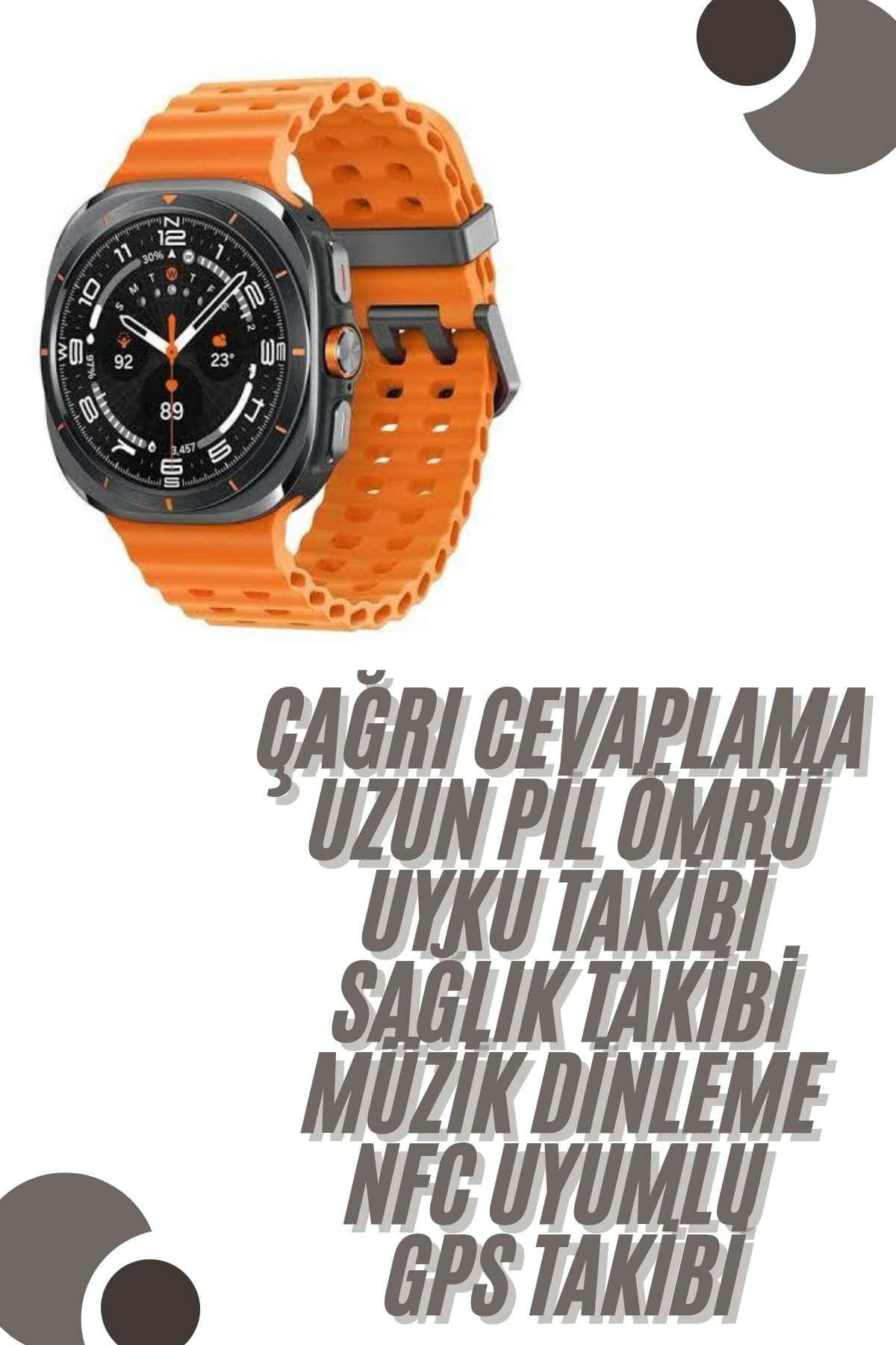 Zarif Akıllı Saat Unisex Titanyum Kasa 500-600 mAh Batarya