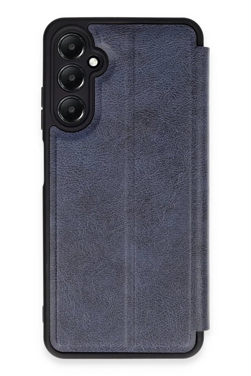 Samsung Galaxy A55 5G Uyumlu Kılıf Flip Cover - Lacivert