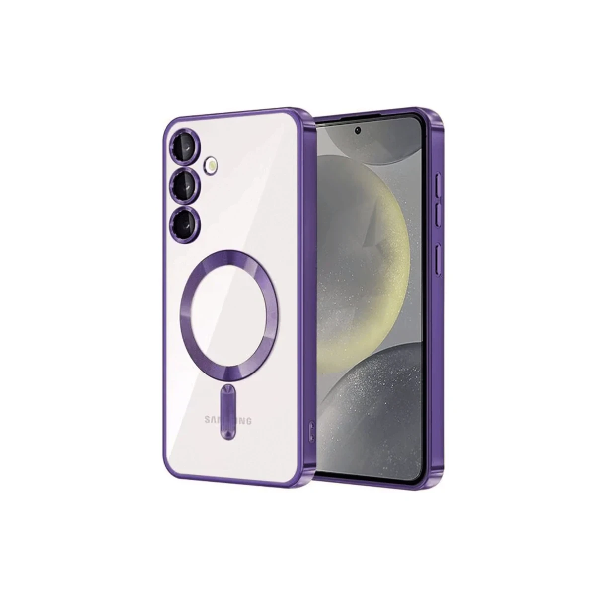 Samsung Galaxy S24 Kılıf Kross Magneticsafe Kapak - Mor