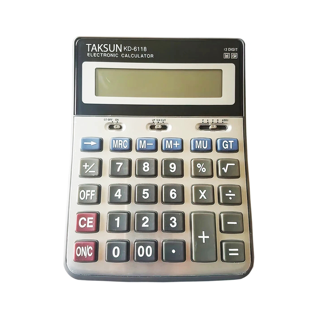 12 Haneli Hesap Makinesi TS-6118