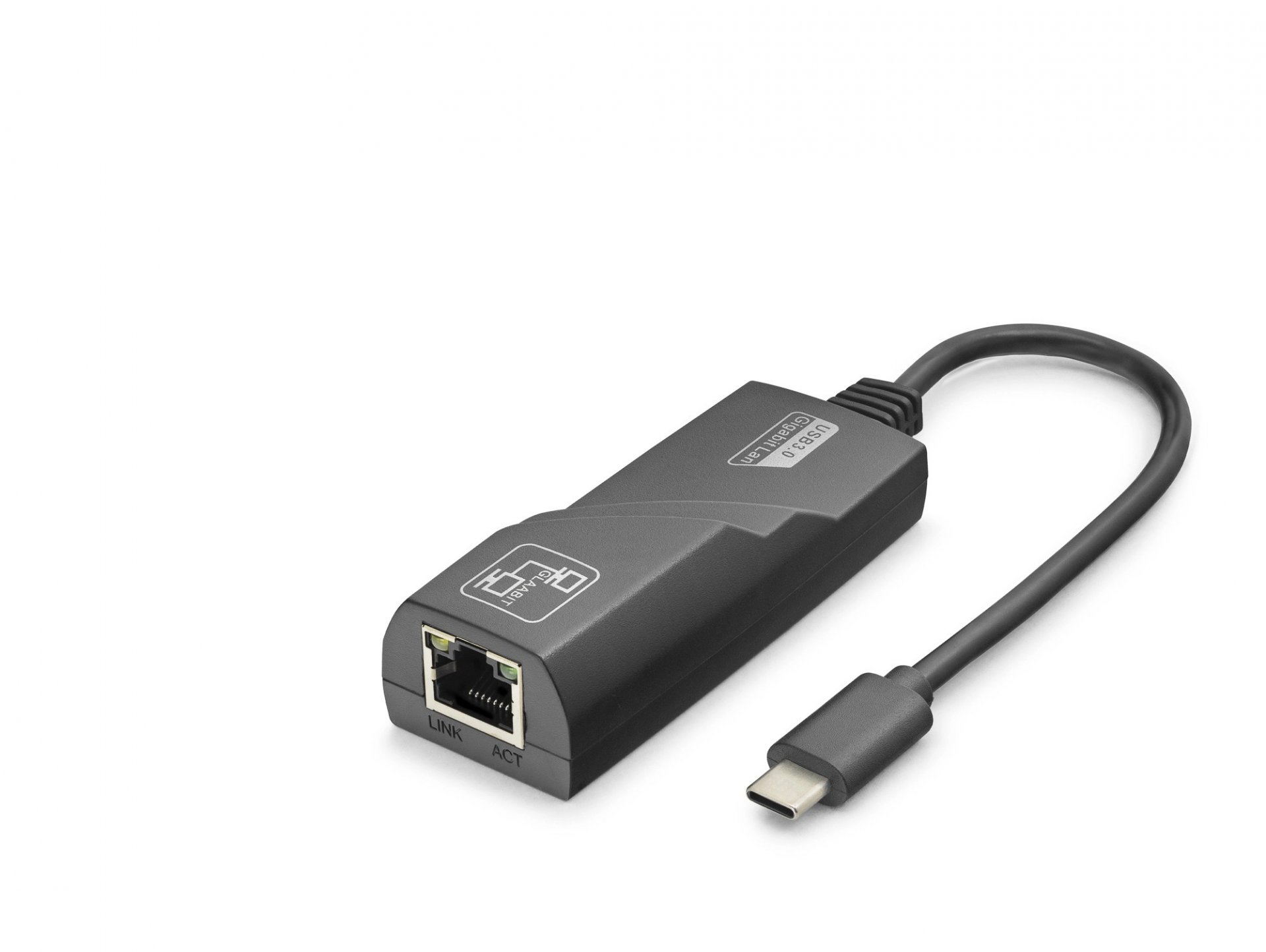 Gigabit Ethernet Adaptör Type C USB 3.0 Siyah 1 Adet