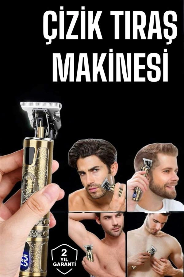 Profesyonel Şarjlı Tıraş Makinesi ıslak ve Kuru Kullanım