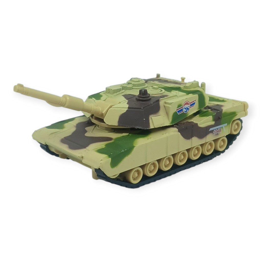 Kamuflajlı Askeri Tank Oyuncak - Gerçekçi Detaylı Model Savaş Tankı  - Sarı