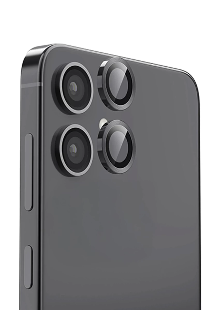 Samsung Galaxy A06 Uyumlu Raze Metal Kamera Lens - Siyah