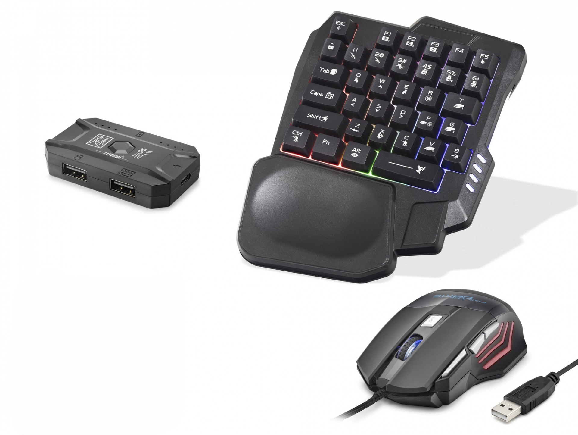 Oyun Klavye Mouse Dönüştürücü Seti 1 Adet Mobil Oyun Aksesuarı