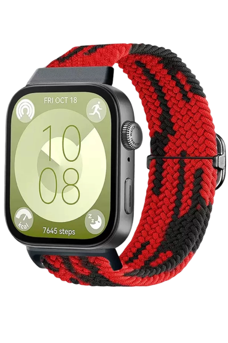Huawei Fit 4 Star Kordon - Kırmızı-Siyah