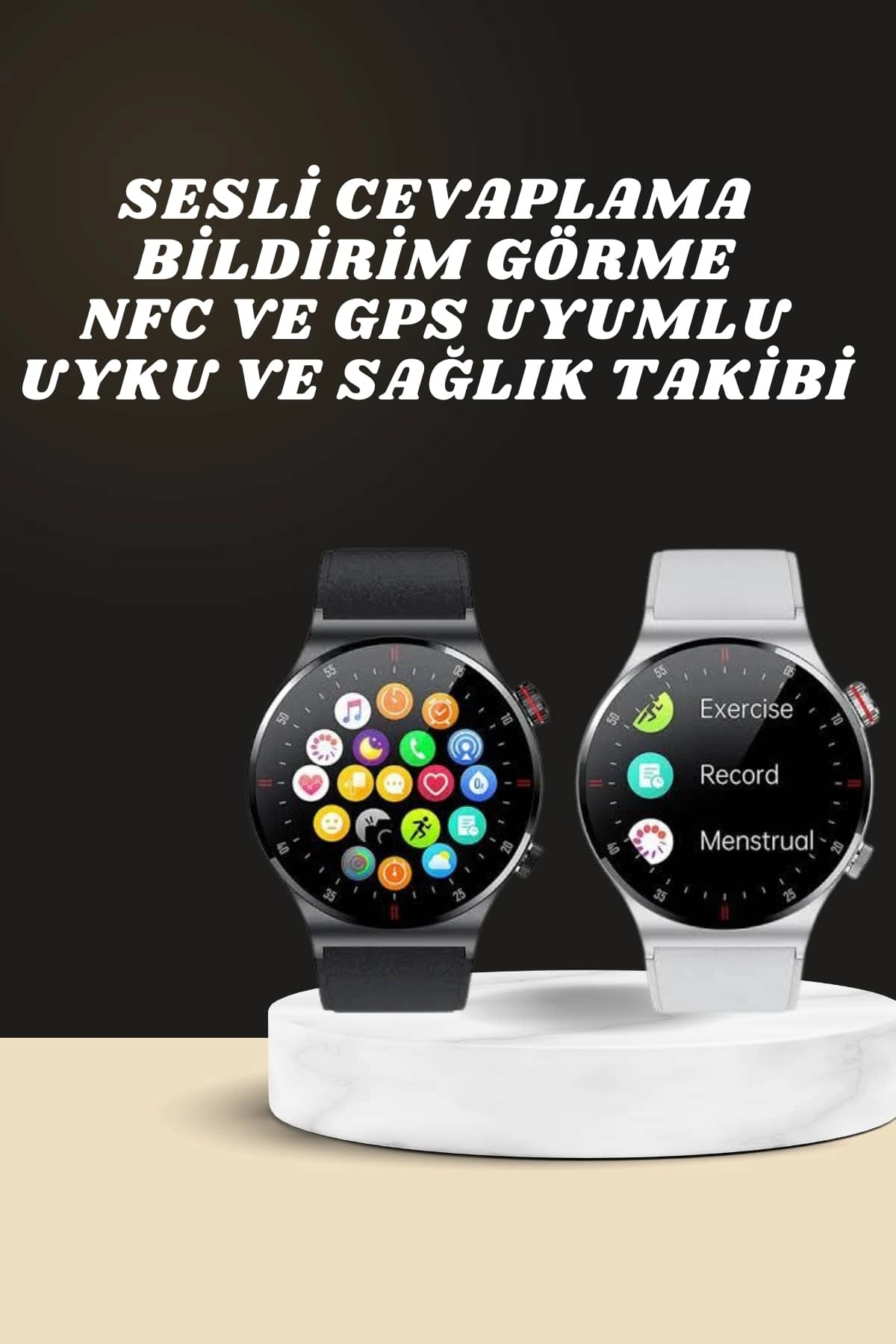 Bluetooth Bağlantılı Akıllı Saat 1 Adet AMOLED Ekran ile
