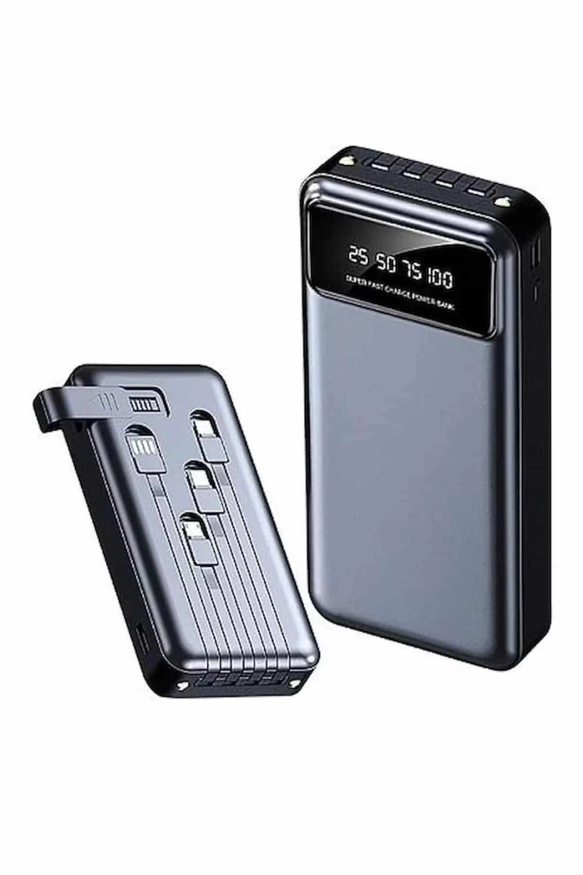 Güçlü 20.000 mAh Hızlı Şarj USB Powerbank Android ve iOS Uyumlu